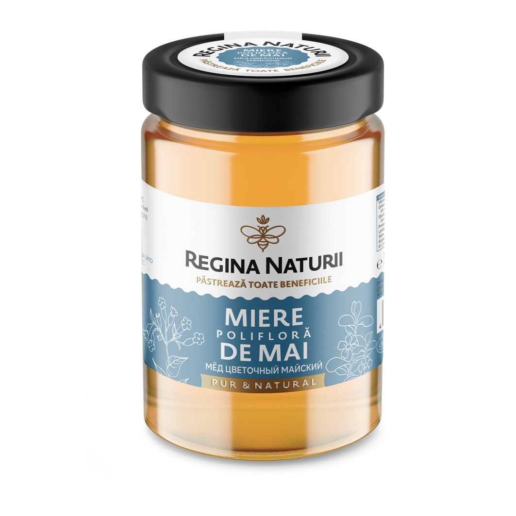 Miere polifloră de mai 380g Regina Naturii