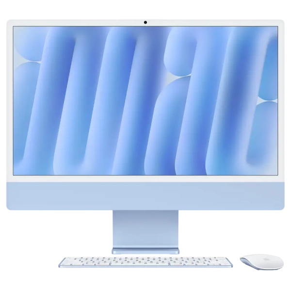 Computer All-in-One Apple iMac A3137, 24", M4 with 10-core CPU and 10-core GPU, 16GB/256GB, macOS Sequoia, Albastru