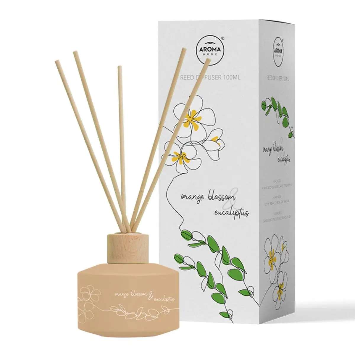 Aroma Home One Line Combo Sticks, Portocala si Eucalipt,aromatizator 100ml