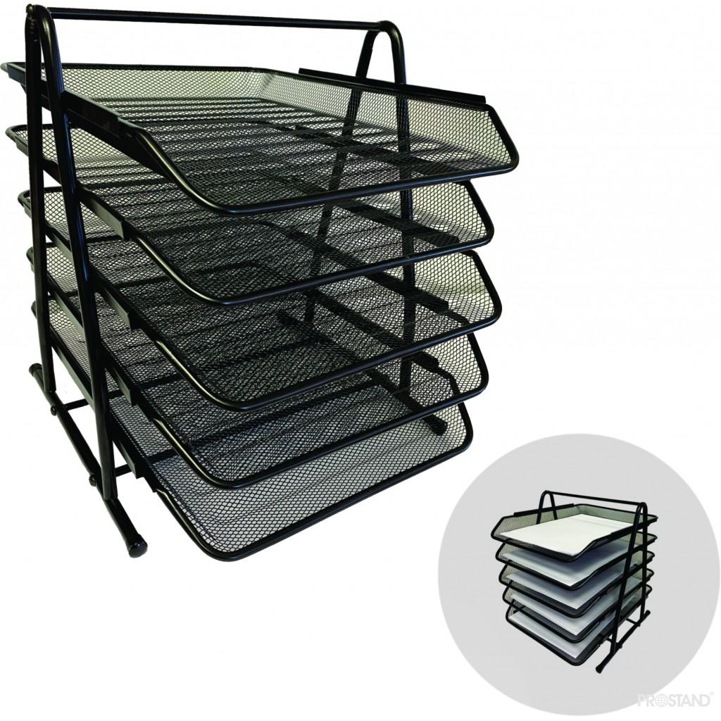 Tava p/u hirtie orizontala 5 dispart  metal DG2005