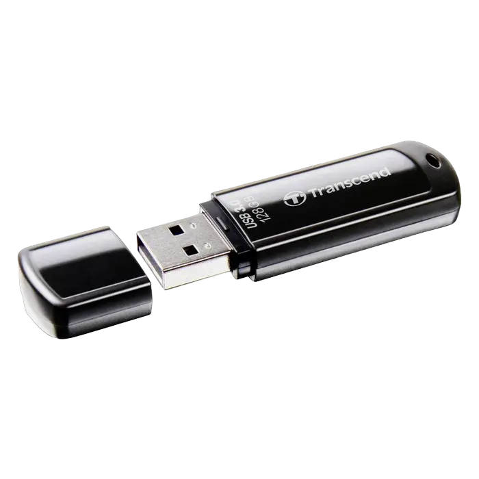 Memorie USB Transcend JetFlash 700, 128GB, Negru
