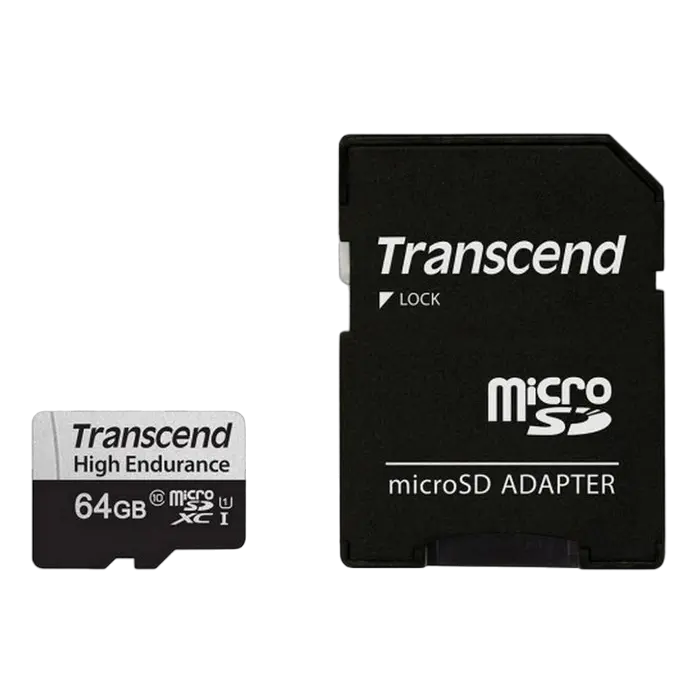 Card de Memorie Transcend MicroSDXC Class 10, 64GB (TS64GUSD350V)