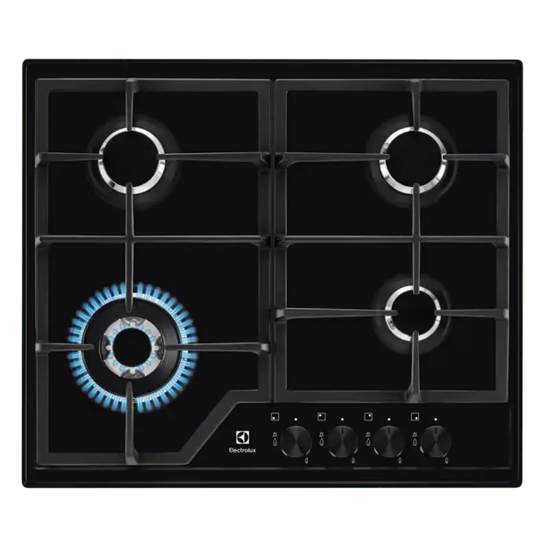 Plită pe gaz Electrolux KGS6436K, Negru