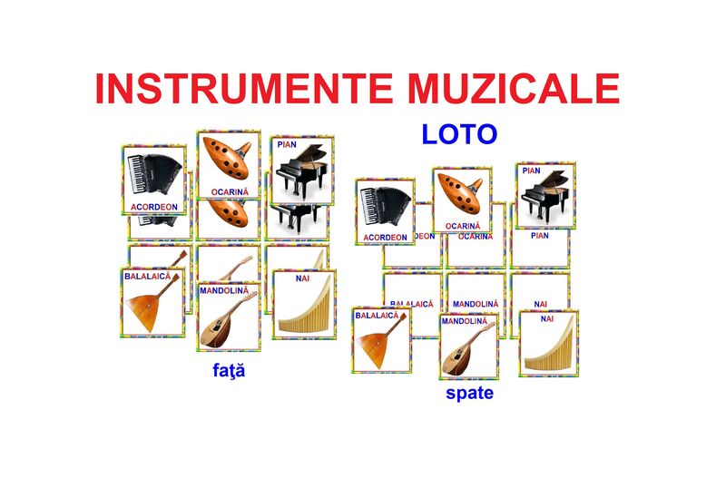 MZ-2 Joc Loto Instrumente muzicale