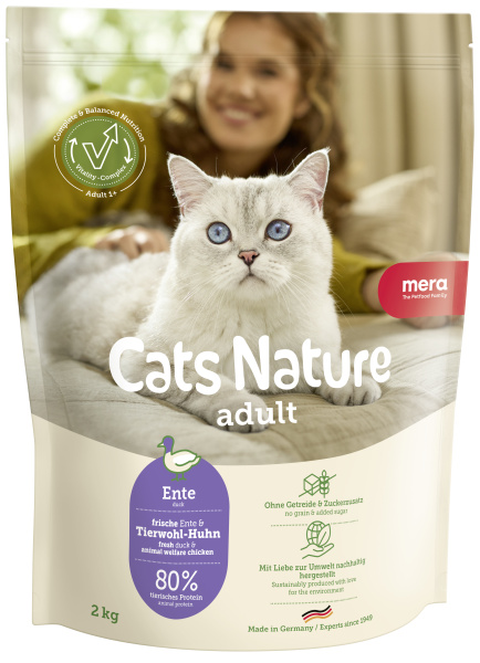 MERA Hrană uscată pisici Cats Nature Adult Duck 2kg/25142