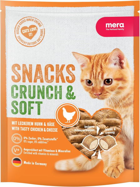MERA Hrană p/u pisici Crunch & Soft Chicken & Cheese 200g/83430