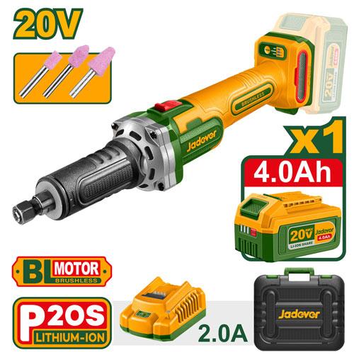 Polizor drept (Biax) cu acumulator 20V + 1 ac.; Jadever