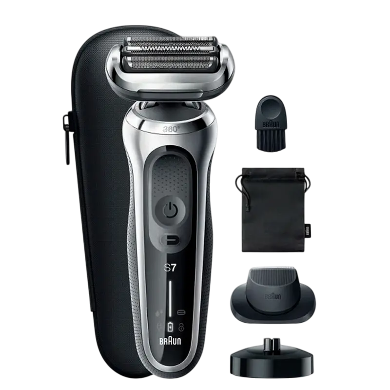 Aparat de ras electric Braun 71-S4200cs, Argintiu | Negru