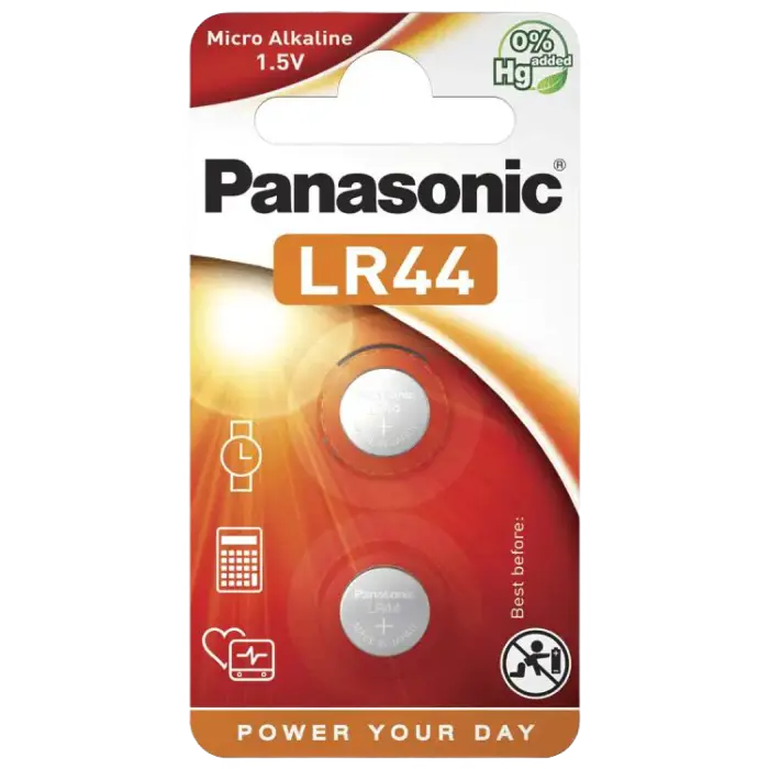 Baterii rotunde Panasonic LR-44EL/6B, LR44, 6 buc.