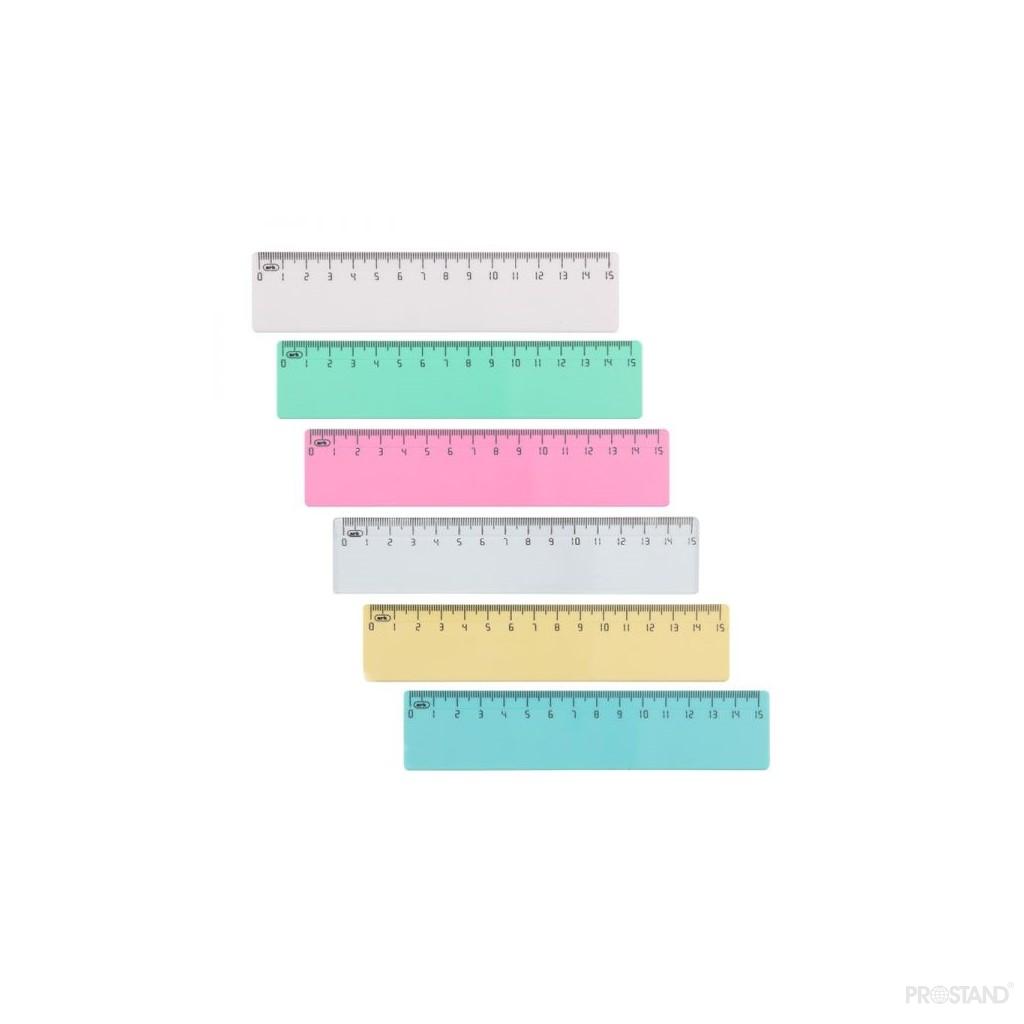 Rigla plastic 15cm incolor  250  ARK