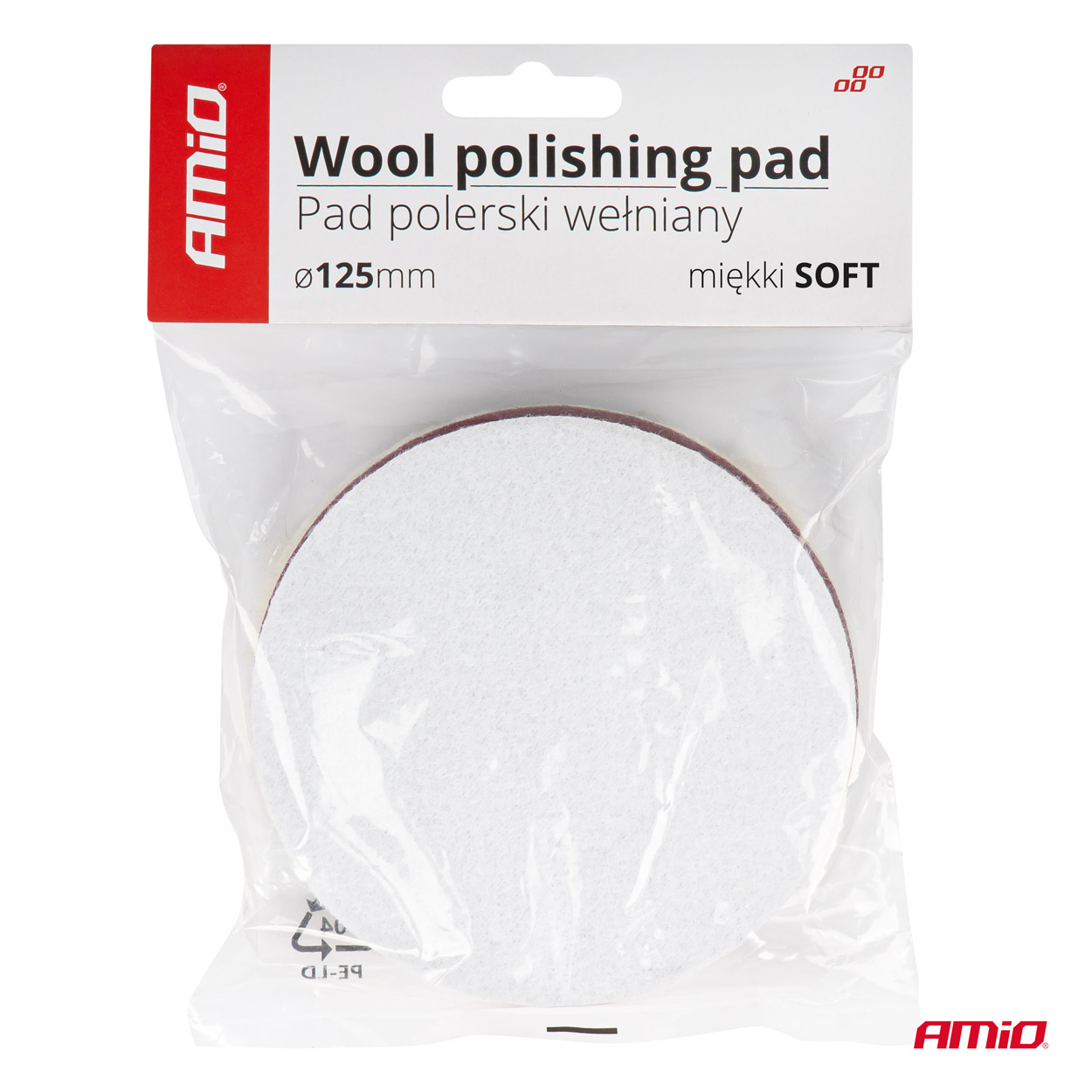 03704 Disc de lustruit din lana SOFT 125 mm