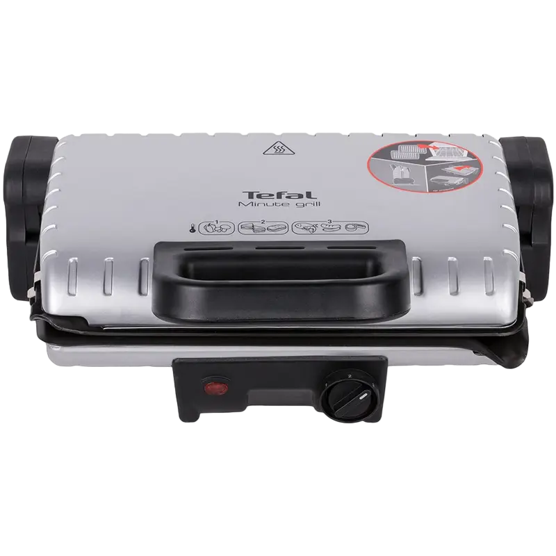 Grătar electric Tefal Minute, 1600W, Argintiu