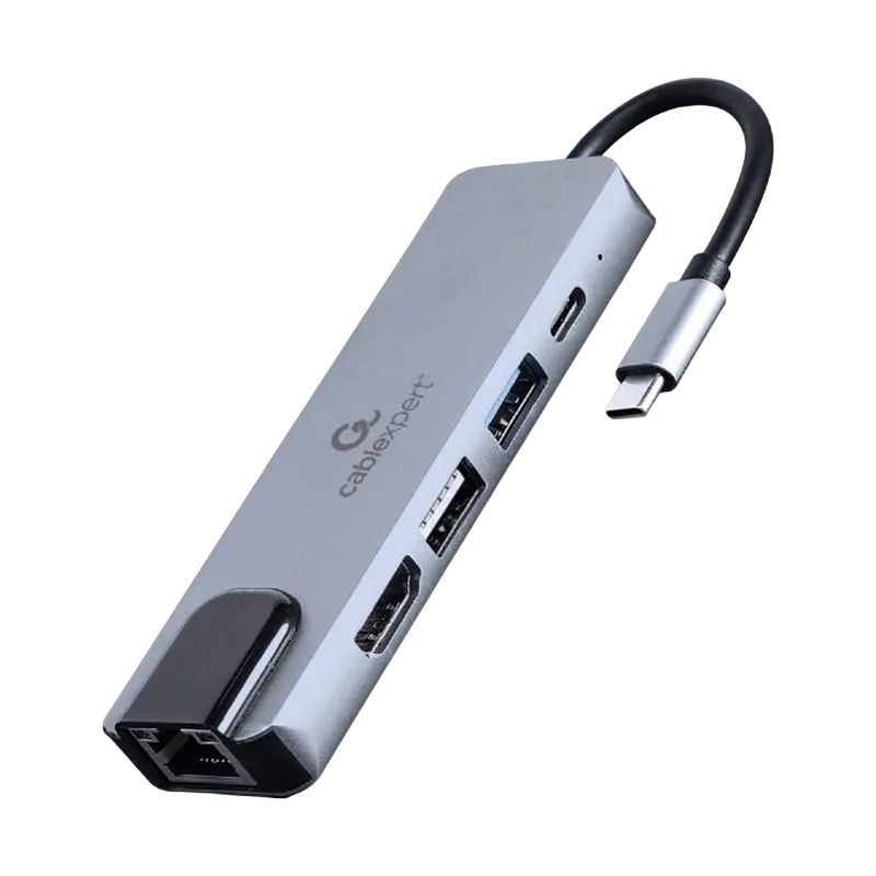 Stație Docking Gembird A-CM-COMBO5-04, Gri