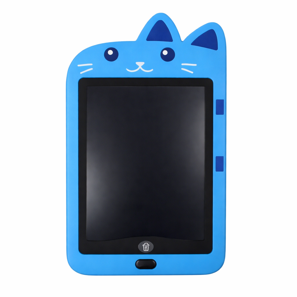 Tableta LCD scris si desen pentru copii, animalute haioase, ecran 8.5 inch, tableta magica educativa, writing tablet reutilizabila, jucarie interactiva copii, stylus inclus, stergere rapida, anti hartie, cadou copii 3+ ani