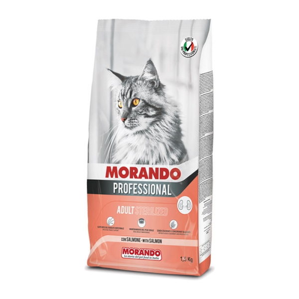 MORANDO hrana pentru pisici  Miglior Gatto Sterilizzat SALMONE 1,5kg