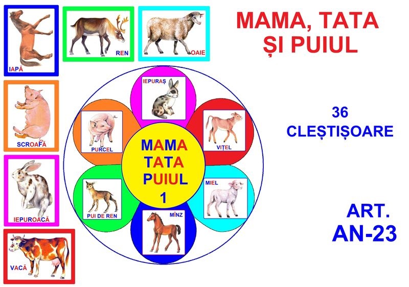 AN-23 Joc cu cleşte Mama, tata și puiul