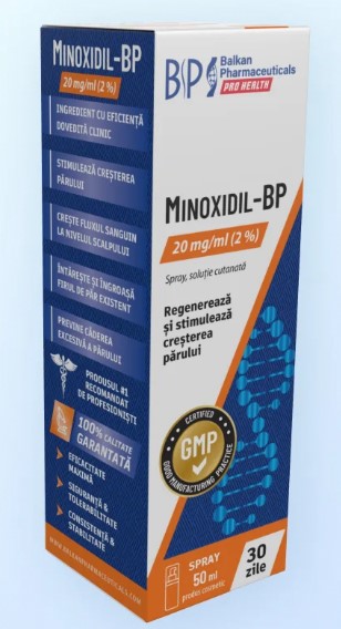 Minoxidil-BP 2% 20 mg/ml spray 50 ml | Balkan Pharmaceuticals