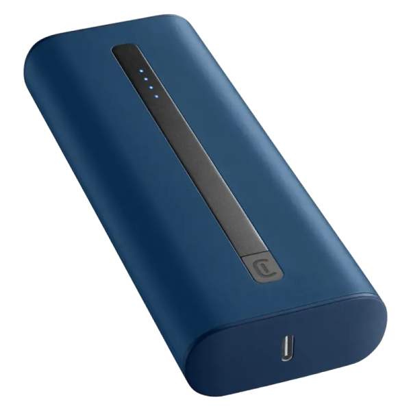 Acumulator extern Cellularline Thunder 20000, 20000mAh, Albastru