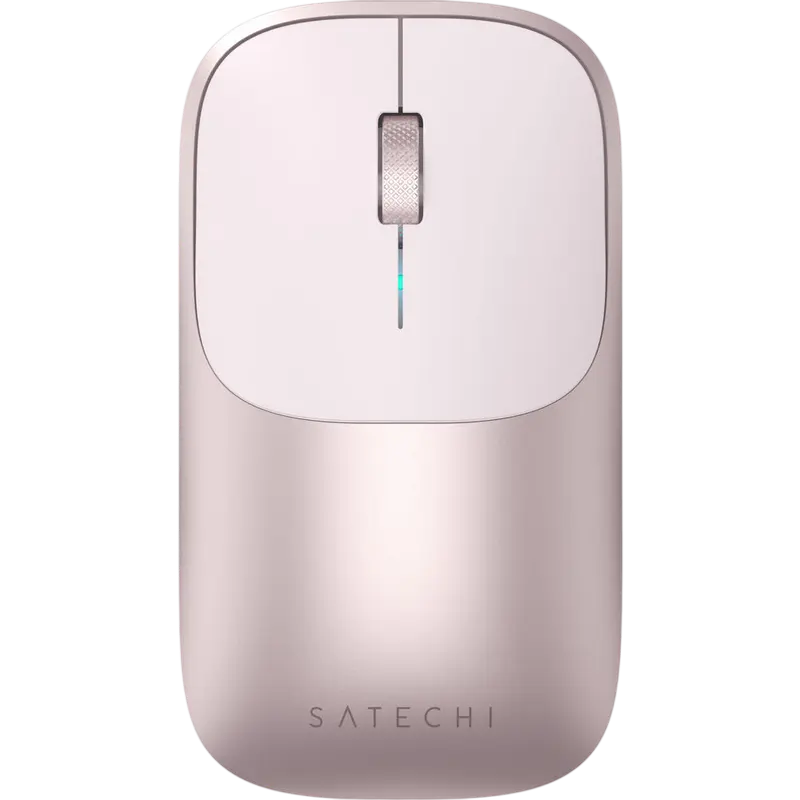 Wireless Mouse Satechi Slim EX, 3 buttons, Ambidextrous, Rechargeable, Bluetooth 5.0, Blush
