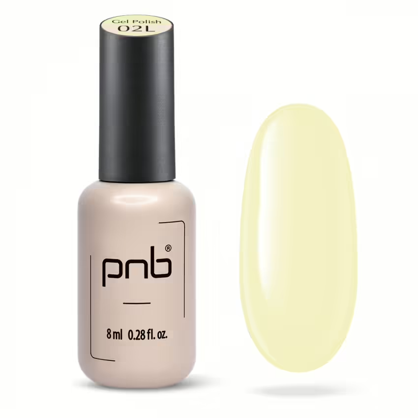 oja semipermanentă PNB 02L Butter Yellow, 8 ml