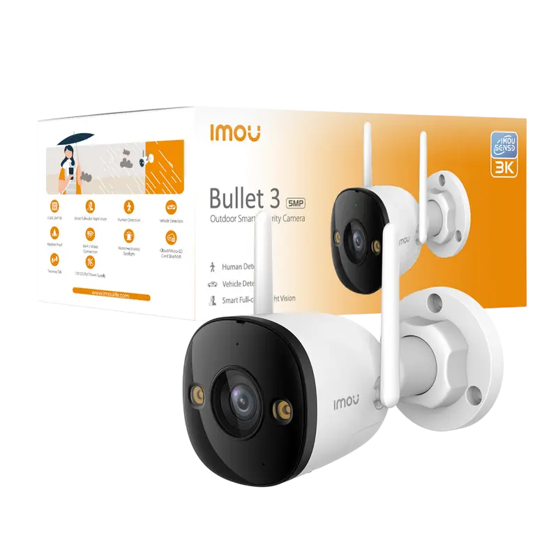 Camera de supraveghere IMOU Bullet 3 5MP, Alb