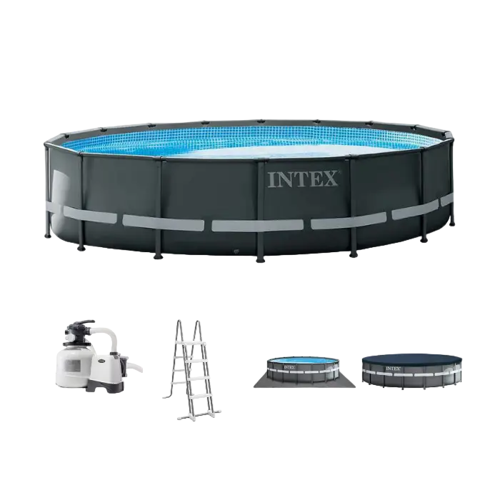 Piscină cu cadru metalic Intex XTR Ultra Frame, 26423L, Negru, 26330