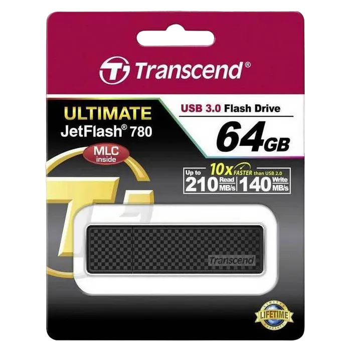 Memorie USB Transcend JetFlash 780, 64GB, Negru