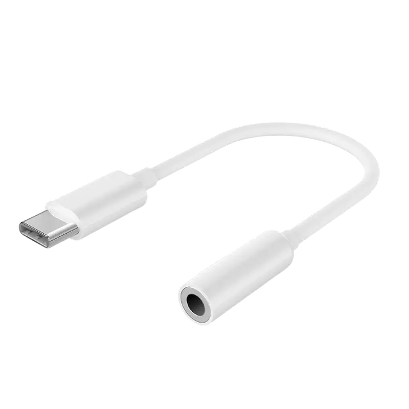Audio Adaptor Cablexpert A-CM-3.5F-01, USB Type-C (M) - 3.5mm 4-pin (F), 0,01 m, Alb
