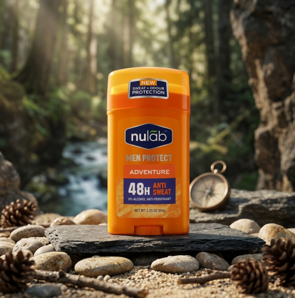 Antiperspirant stick bărbătesc Nulab Men Protect Adventure