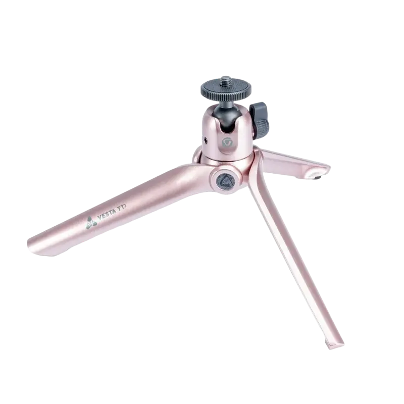 Mini trepied Vanguard VESTA TT1 ROSE, Cap trepied de minge, Roz