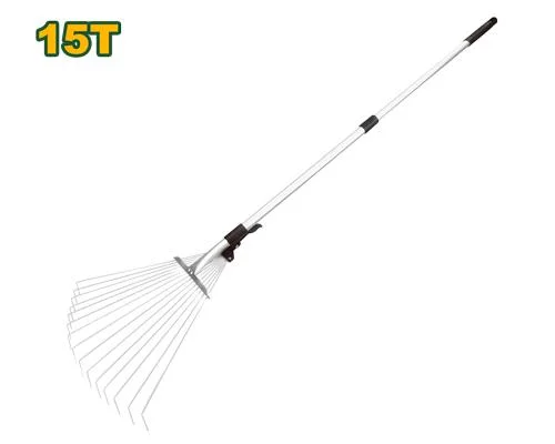 Greblă metalică evantai pentru frunze (15 dinți, negru) JDXW9A152 Jadever