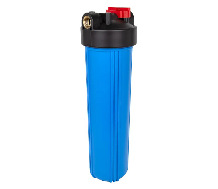 Corp pentru filtru mecanic ITAL BB 20 1" 4.5"x20" cu filet din alamă – FH20BB-BT (albastru)