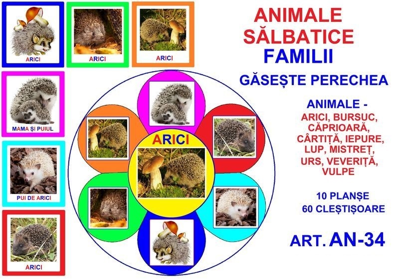 AN-34 Joc cu cleşte Animale sălbatice