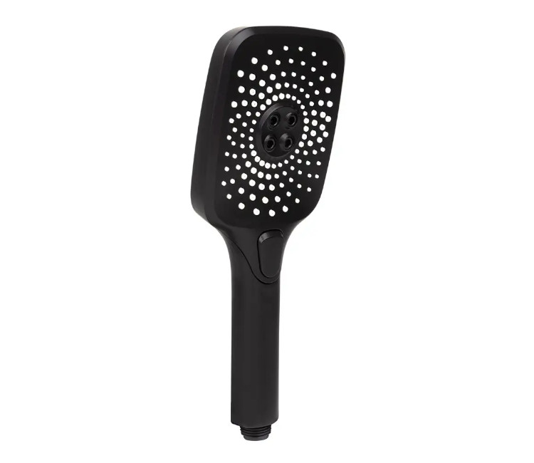 Cusătură de duș WEZER WKY-37 BLACK cu 3 funcții (negru)