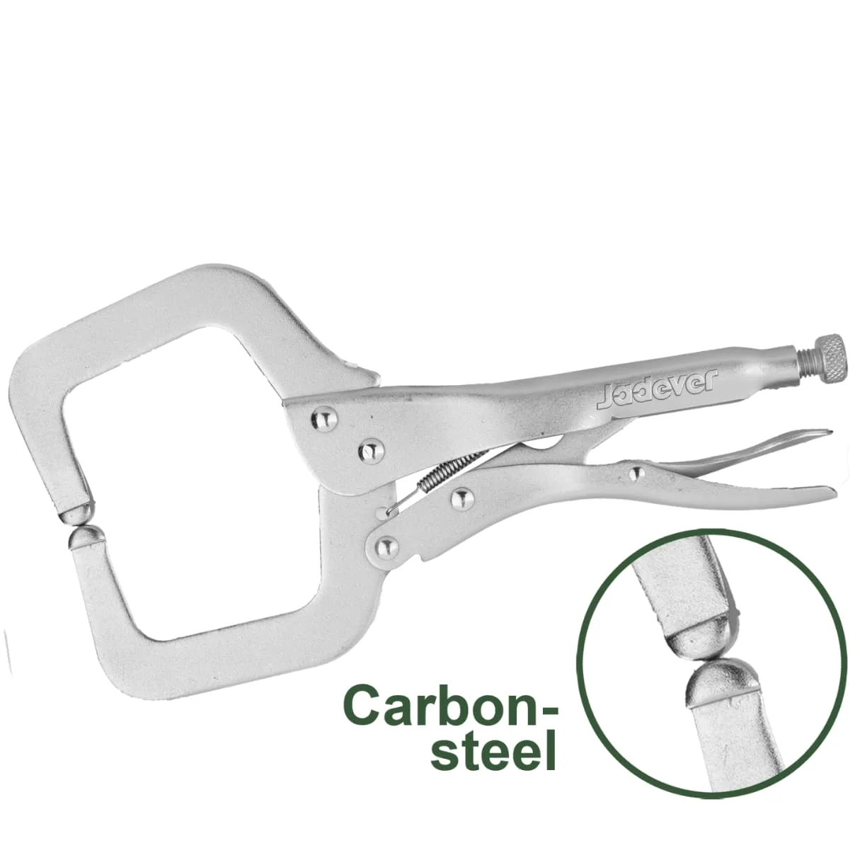 Clește autoblocant (Grip) tip C cu plăcuțe pivotante 280mm; Jadever