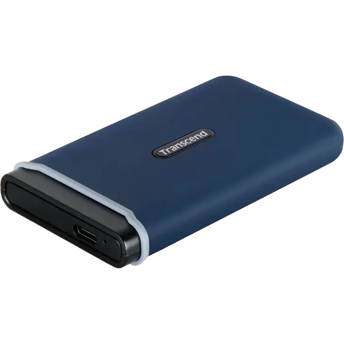SSD portabil extern Transcend ESD370C, 1 TB, Albastru Marin (TS1TESD370C)