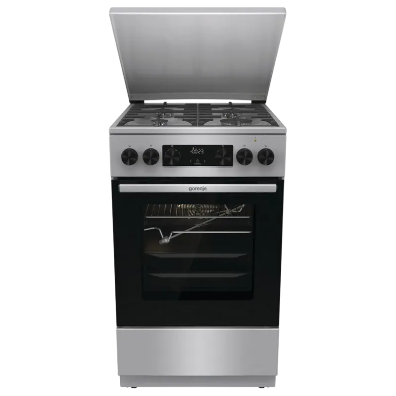 Aragaz Mixt Gorenje GKS5C71XF, Oțel inoxidabil