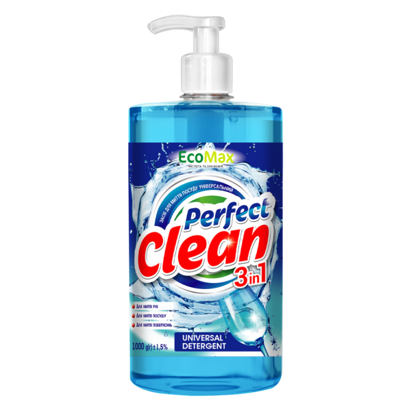 Detergent de vase Ecomax Perfect Clean 3in1 Universal 1000g