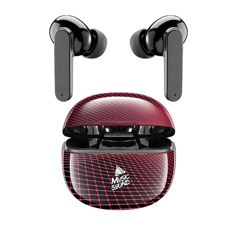 Căști Cellularline Music Sound Fantasy in ear, Negru/Rosu