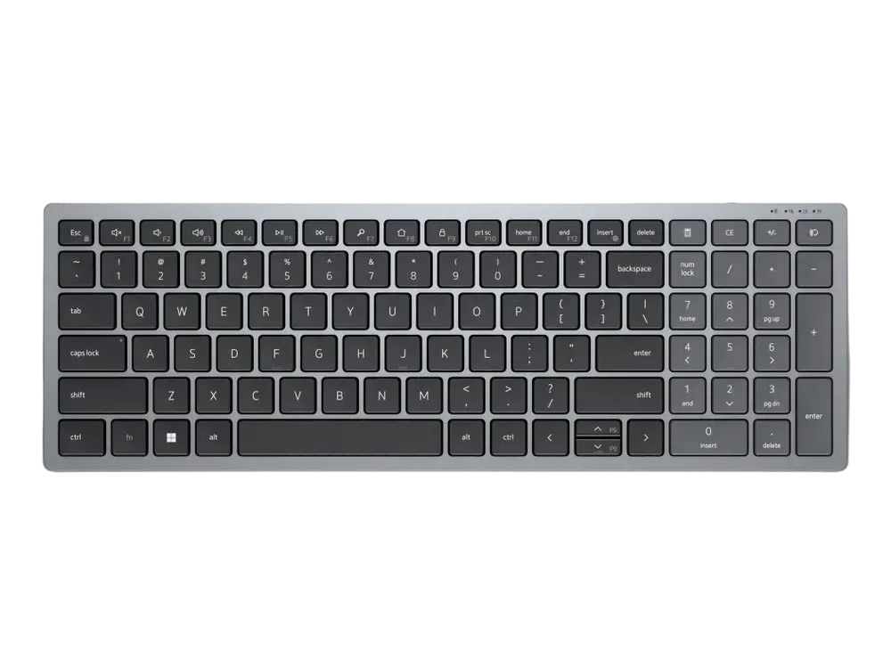 Tastatură DELL KB740, Fără fir, Gri