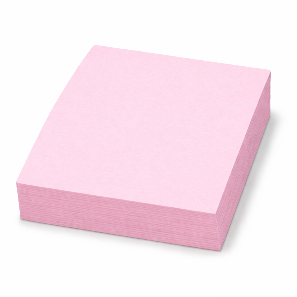 Cub notite adezive, 100 file, 38 x 51 mm, roz, adeziv puternic, usor de lipit si rupt, pentru clasificarea, marcarea documentelor, pentru casa, birou sau scoala, hartie