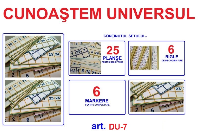 DU-7 Joc cu planşe Descoperă Universul
