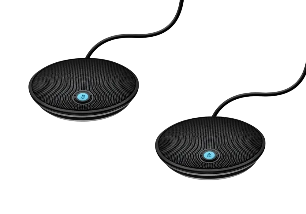 Microfon pentru camera Logitech GROUP Expansion Mics, Fără fir, Negru