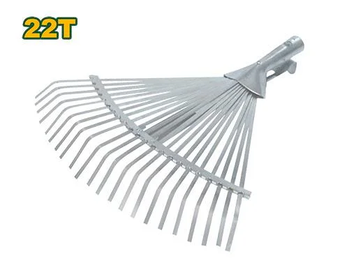 Greblă metalică evantai reglabilă pentru frunze (22 dinți) JDXWH8A22 Jadever
