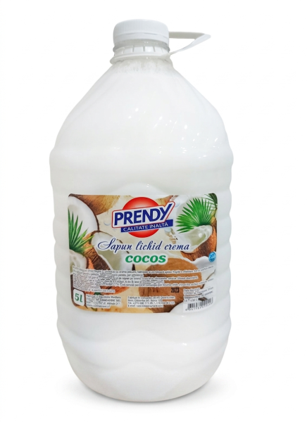 Săpun lichid cremă PRENDY Cocos, 5 L