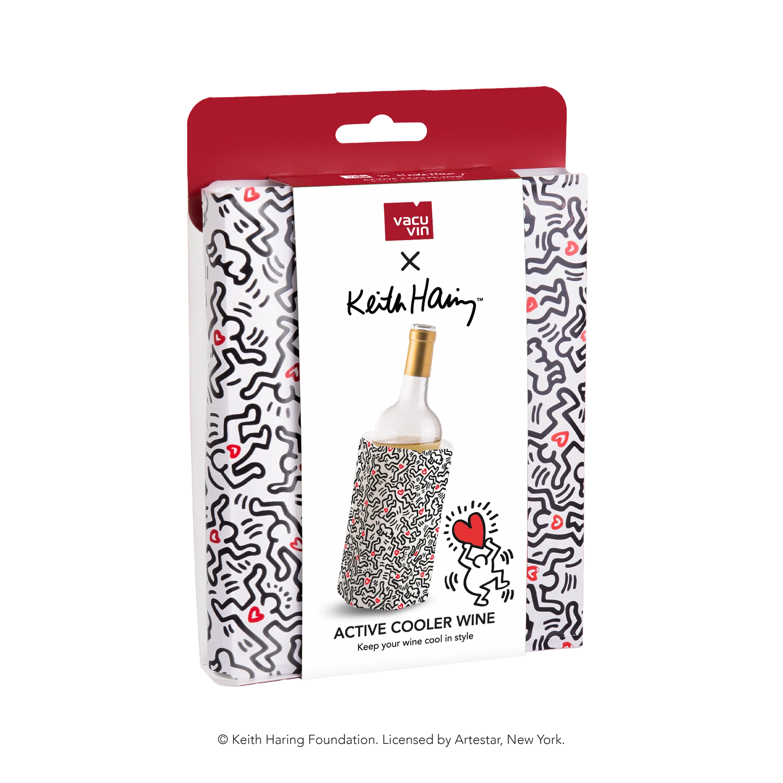 Vacu Vin Wine Cooler Sleeve x Keith Haring