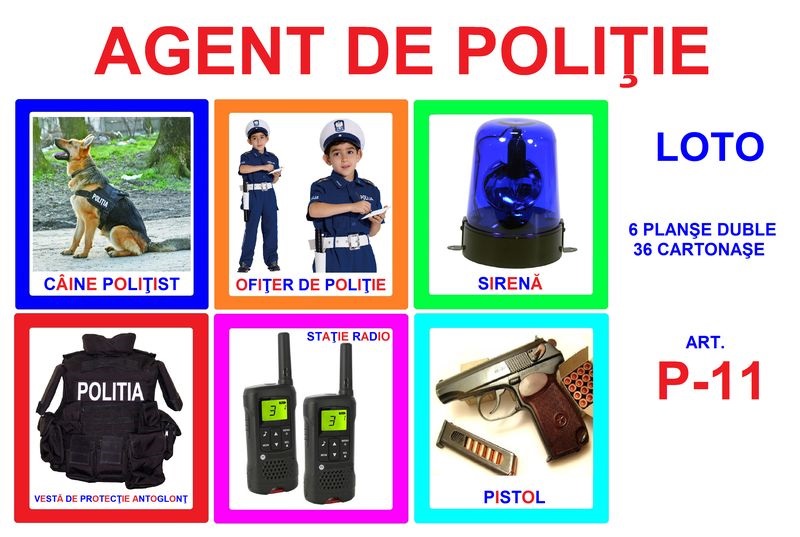 P-11 Joc Loto Agent de poliţie