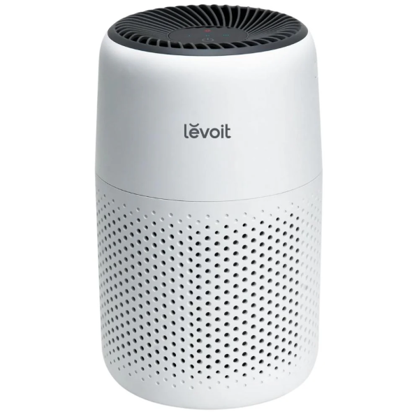 Purificator de aer Levoit Core Mini, Filtru 3 in 1 True HEPA, Panou Comanda Touch Screen, Alb