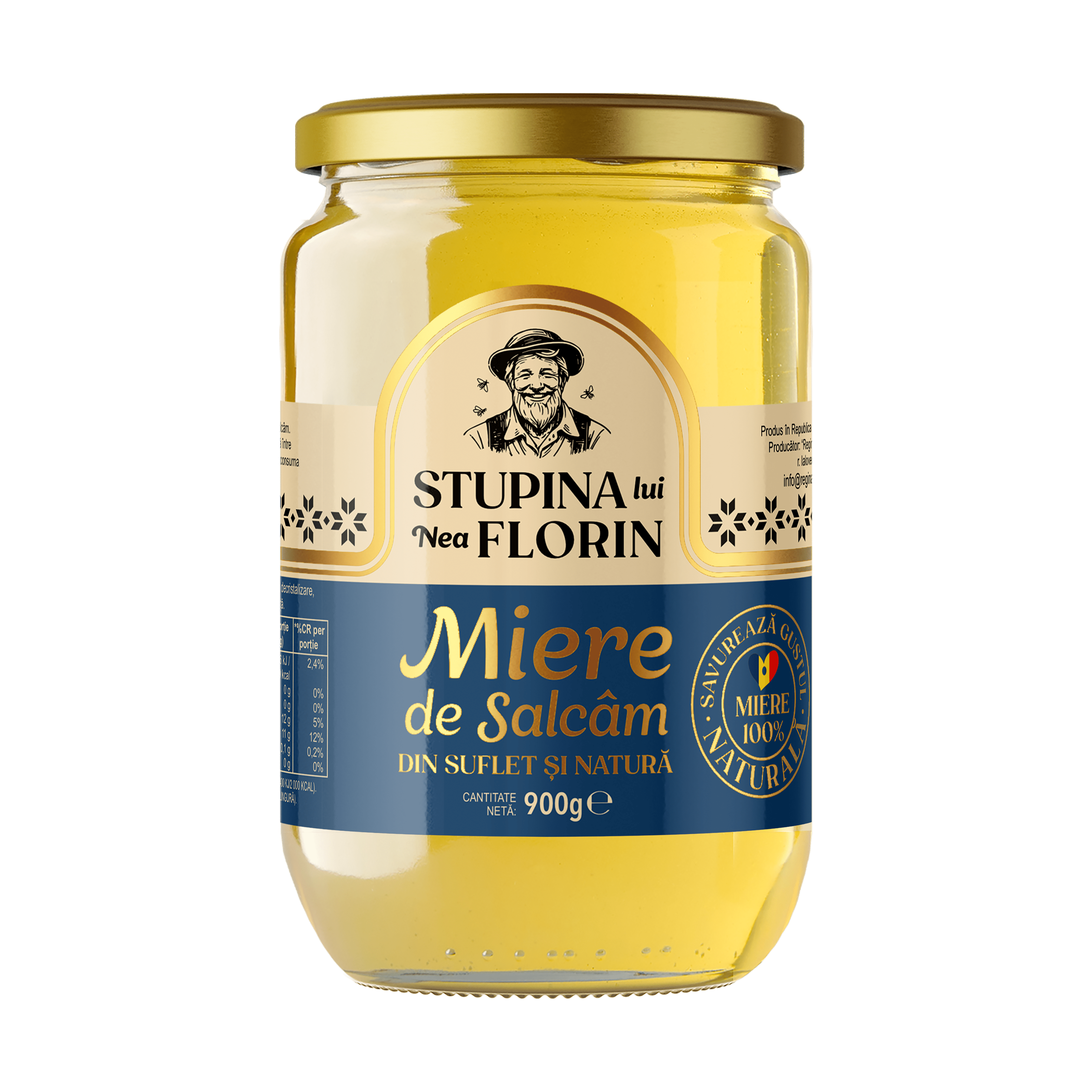 Miere de salcâm 900g Stupina lui Nea Florin