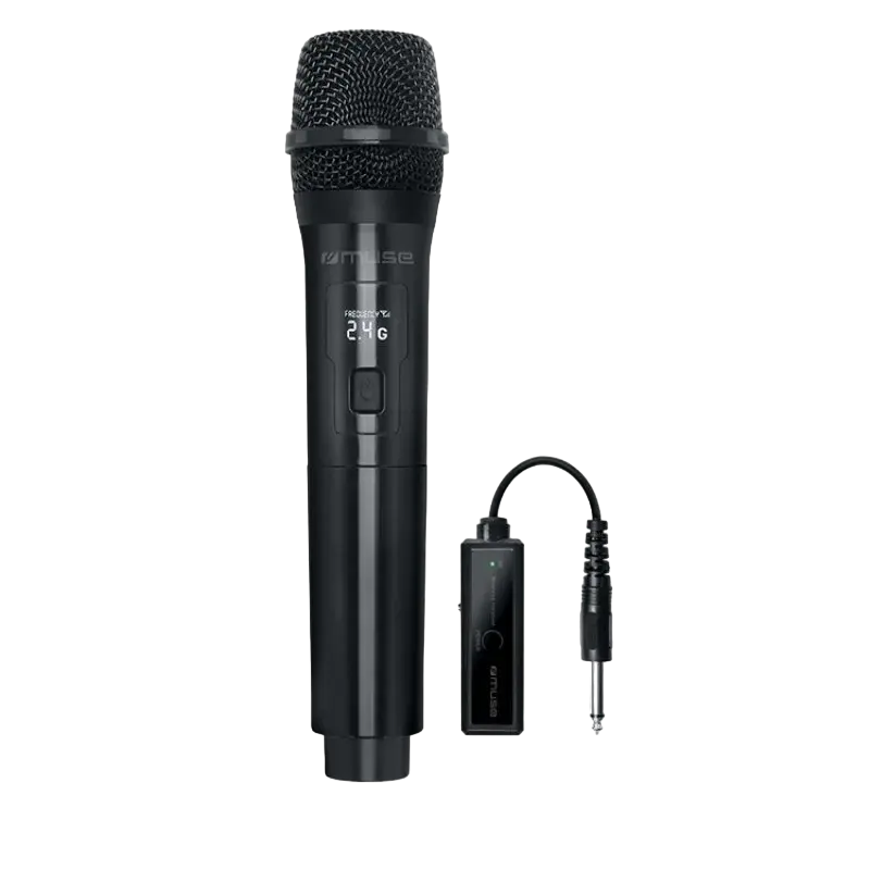 Microfon Karaoke MUSE MC-30 WI, Fără fir, Negru